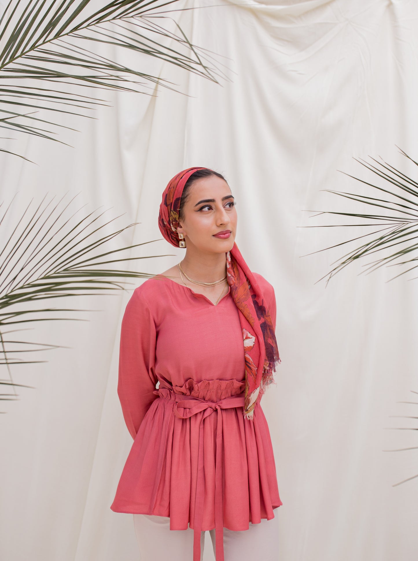 Rose Bloom Ruffle Blouse