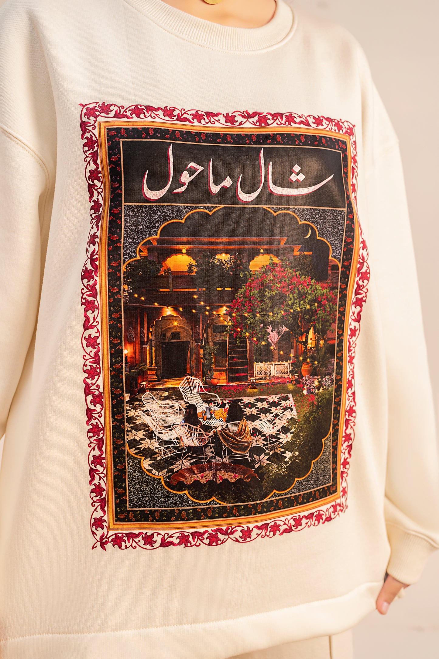 Shawl Mahol Ivory Sweatshirt