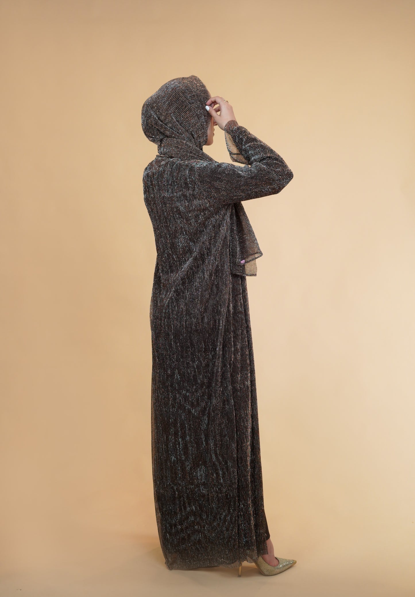 Chocolate Brown Moonlight Abaya Set