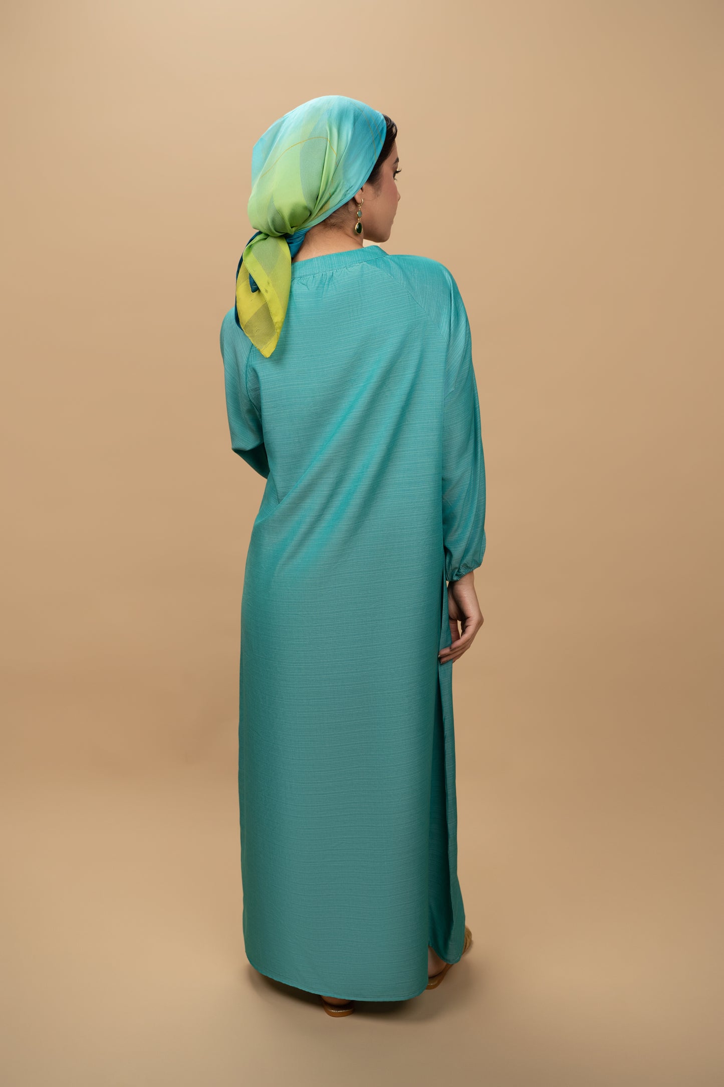 Two-tone Turquoise Maxi