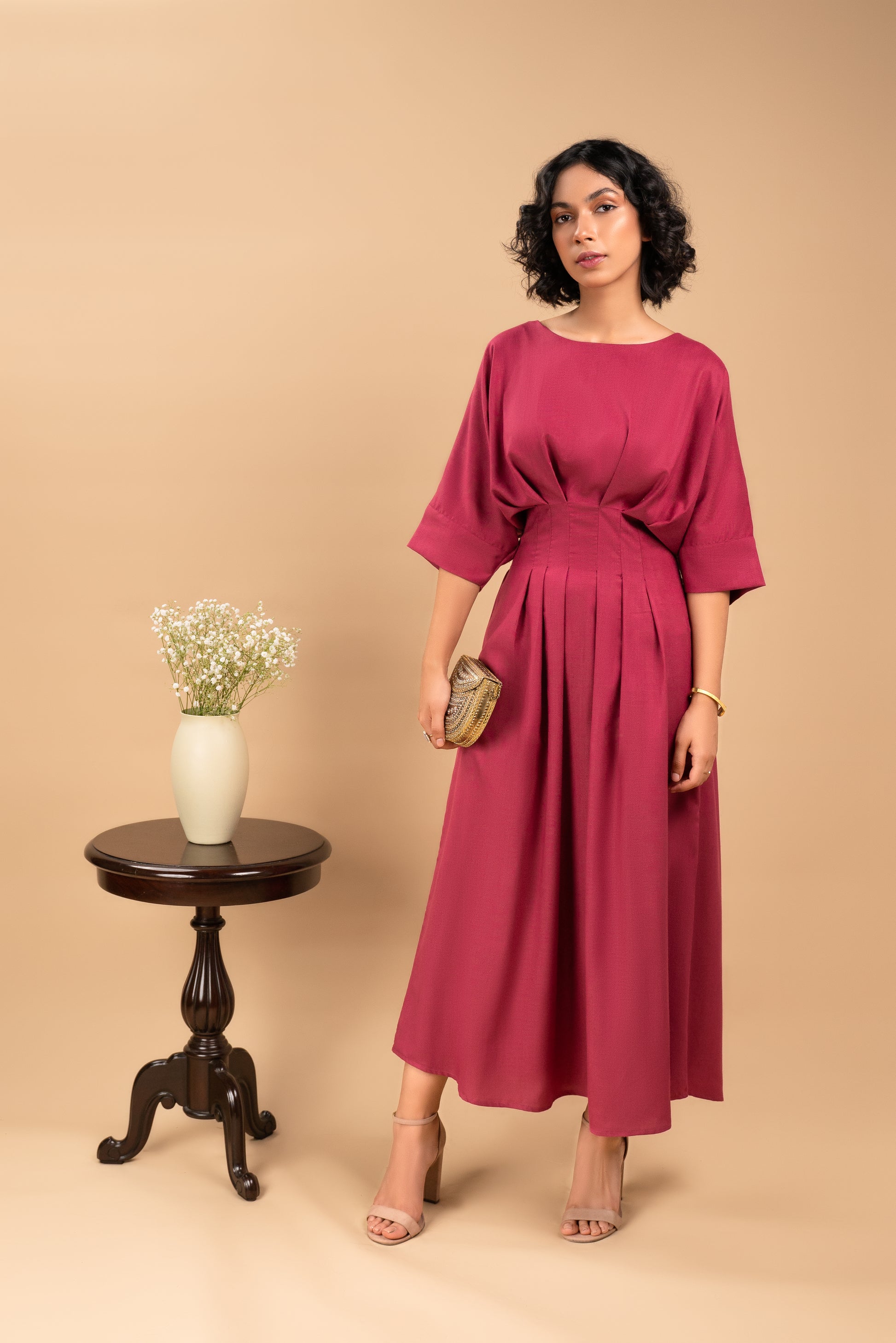 Fashion Nova Size 1X Fuchsia Deep Down Long Sleeve Women's Peplum